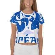 T-shirt Crop-Top imprimé all over