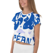 T-shirt Crop-Top imprimé all over – Image 3