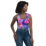 Crop-top Coupé et Cousu par Sublimation – Image 2