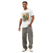 T-shirt à col rond en coton pour hommes