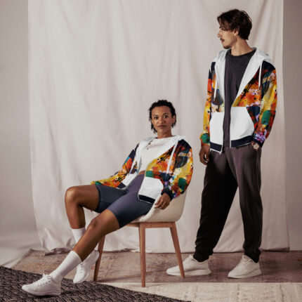 Sweat à capuche zippé unisexe